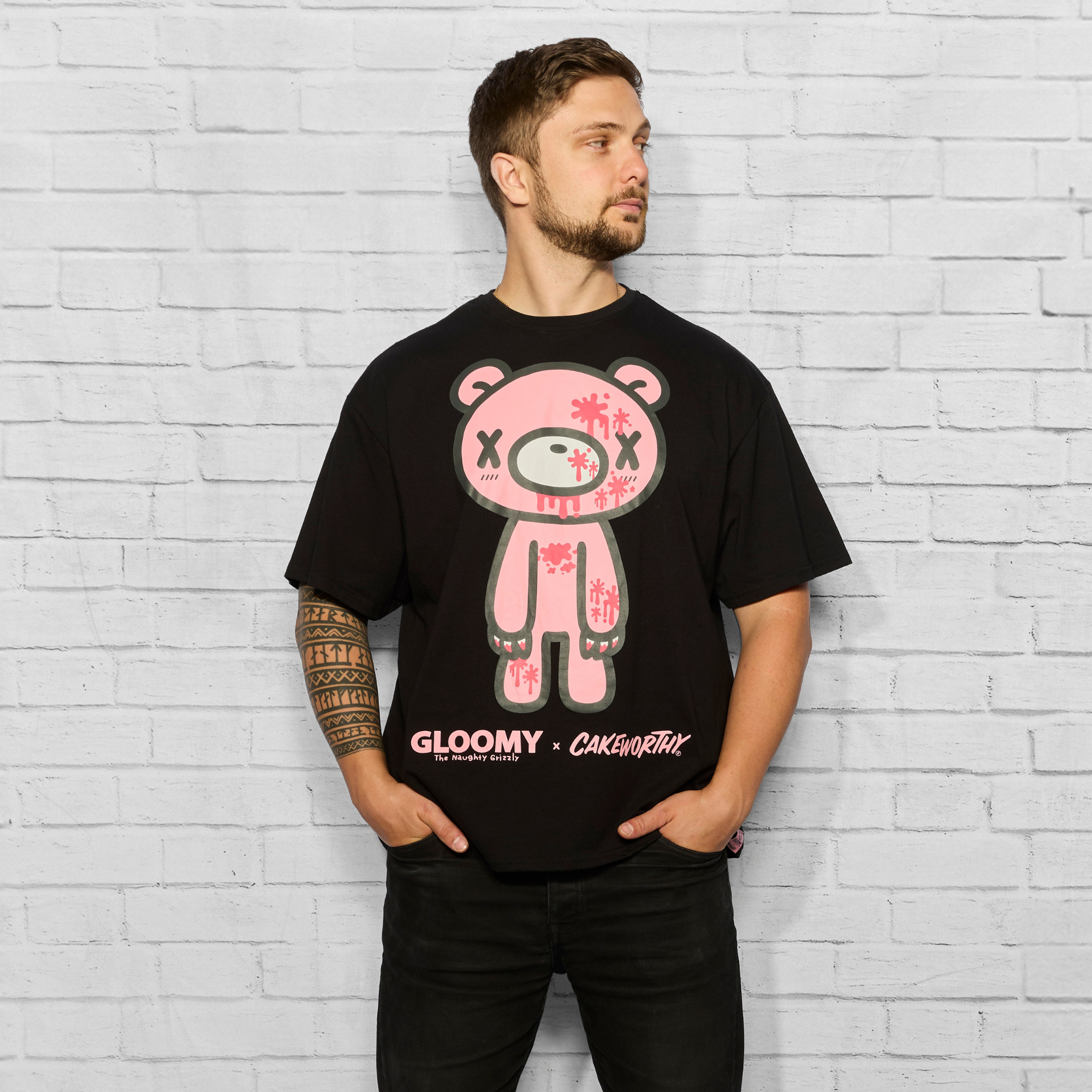 Gloomy Bear X Cakeworthy Drop Sleeve T-Shirt